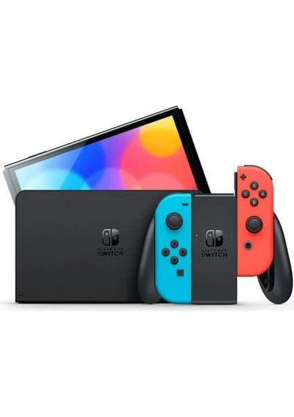 Nintendo Switch Oled Oyun Konsolu Kırmızı-Mavi - G